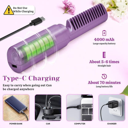 Portable Mini Hair Straightener Hot Comb